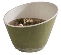 Schale GREEN BAMBOO, Melamin, D: 17 cm, H: 9,5 / 13 cm, I: 0,8 ltr., innen: beige, außen: grün Schale GREEN BAMBOO, Melamin, D: 17 cm, H: 9,5 / 13 cm, I: 0,8 ltr., innen: beige, außen: grün