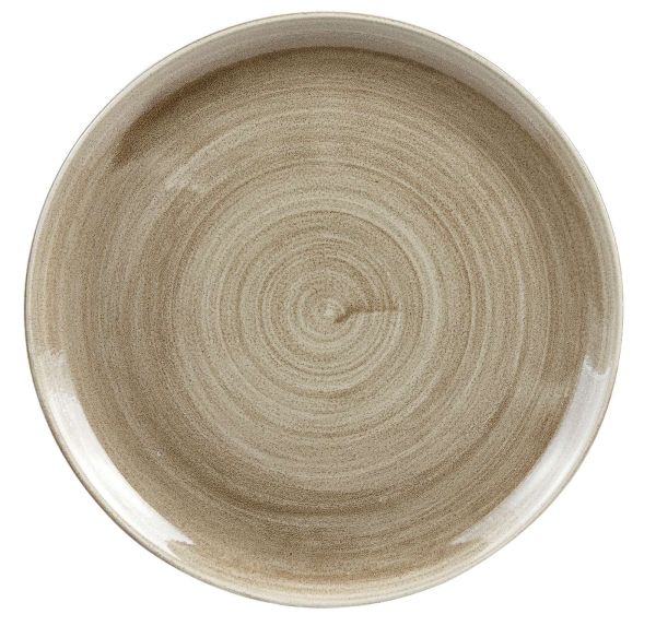 Churchill, Stonecast Patina : Antique Taupe - Teller flach Coup, 32,4 cm