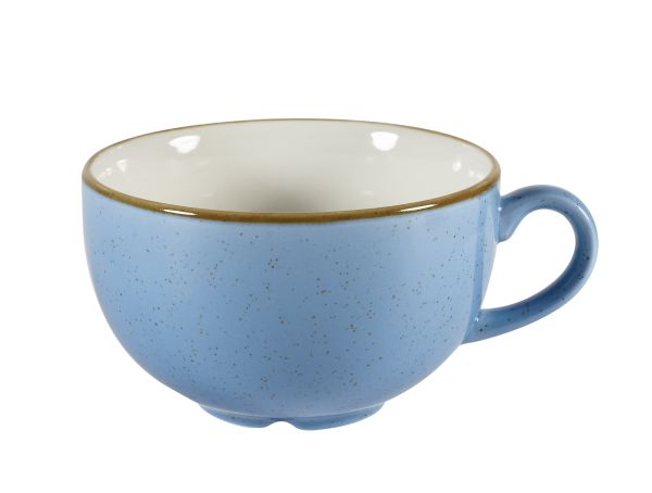 Churchill, Stonecast : Cornflower Blue - Cappuccino-Obere, 11 x 6,5 cm/ 0,34 ltr.