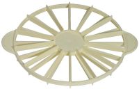 Tortenteiler, 8/12 Teile, Polypropylen, cremefarbend, D: 26,5 cm, H: 2,5 cm Tortenteiler, 8/12 Teile, Polypropylen, cremefarbend, D: 26,5 cm, H: 2,5 cm
