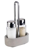 Pfeffer- u. Salz- Menage ELEMENT, 3-teilig, B x L: 10 x 6 cm, H: 17 cm Pfeffer- u. Salz- Menage ELEMENT, 3-teilig, B x L: 10 x 6 cm, H: 17 cm