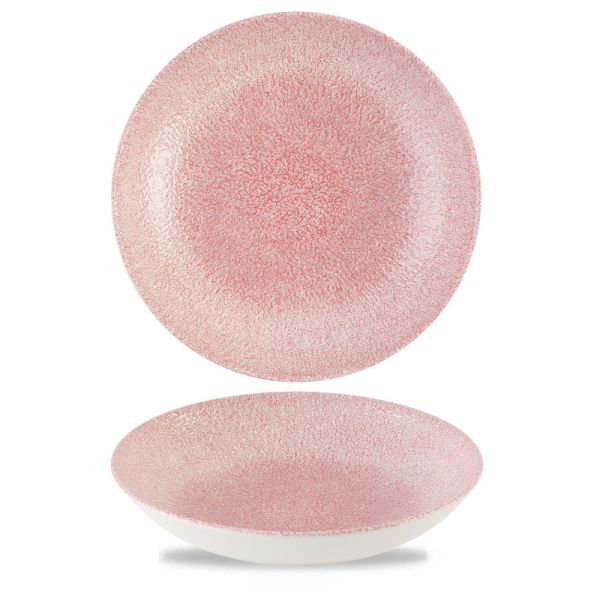 Churchill, Raku : Rose Quartz Pink - Teller tief Coup, 24,8 cm/ 1,11 ltr.