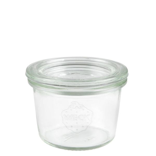 WECK Mini-Sturzglas m. Glasdeckel, Inhalt: 80 ml, H: 47 mm, D: 60 mm