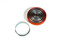 Ausstechersatz rund, glatt 16-tlg. Edelstahl, Materialstärke: 0,4 - 0,5 mm Ausstechersatz rund, glatt 16-tlg. Edelstahl, Materialstärke: 0,4 - 0,5 mm