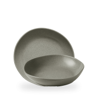 Churchill, Stonecast Natural : Peppercorn Grey - Schale tief Organisch, 25 x 4,5 cm/ 1,16 ltr. Churchill, Stonecast Natural : Peppercorn Grey - Schale tief Organisch, 25 x 4,5 cm/ 1,16 ltr.