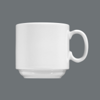 Seltmann Weiden, Meran - Becher m. Hkl. Mainau, stapelbar, weiss, uni, 0,25 ltr. Seltmann Weiden, Meran - Becher m. Hkl. Mainau, stapelbar, weiss, uni, 0,25 ltr.