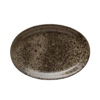 Bauscher, Sandstone : Dekor 425944 Dark Brown - Platte oval coup 32,3 x 22,8 cm Bauscher, Sandstone : Dekor 425944 Dark Brown - Platte oval coup 32,3 x 22,8 cm
