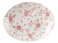 Churchill, Vintage Prints : Cranberry Rose - Teller/ Platte flach oval Fahne 31,7 x 25,5 cm Churchill, Vintage Prints : Cranberry Rose - Teller/ Platte flach oval Fahne 31,7 x 25,5 cm