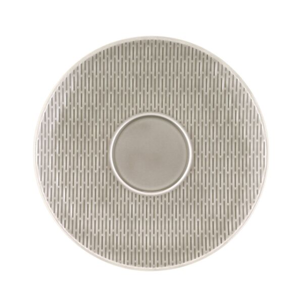 Bauscher, Scope : Glow Gray - Untertasse coup, relief, 19 cm