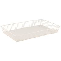 GN 1/1 Korb URBAN, Metall, 53 x 32,5 cm, H: 7,5 cm, Farbe: whisper white GN 1/1 Korb URBAN, Metall, 53 x 32,5 cm, H: 7,5 cm, Farbe: whisper white