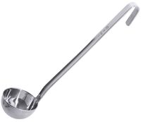 Schöpfkelle, tiefe Form, fugenlos, Edelstahl, I: 0,03 ltr., D: 5 cm, Stiellänge: 30 cm Schöpfkelle, tiefe Form, fugenlos, Edelstahl, I: 0,03 ltr., D: 5 cm, Stiellänge: 30 cm
