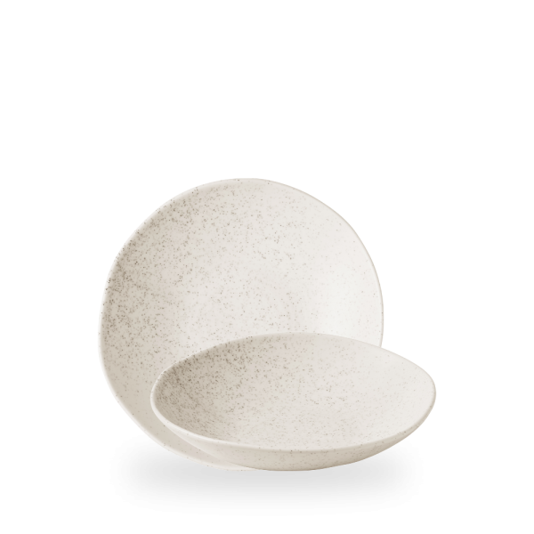 Churchill, Stonecast Natural : Barley White - Teller tief Organisch Coup, 22 x 5 cm/ 0,74 ltr.