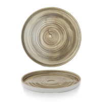 Churchill, Stonecast Patina : Antique Taupe - Teller flach m. erhöhten Rand, 26 x 2 cm Churchill, Stonecast Patina : Antique Taupe - Teller flach m. erhöhten Rand, 26 x 2 cm