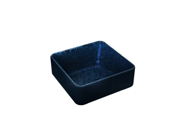 Playground, Steinzeug - NARA Schwarz : Schale tief eckig 9 x 9 cm/ 0,19 ltr.