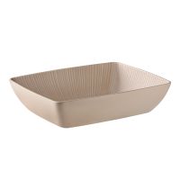 GN 1/2 Schale NERO, Melamin, I: 3,5 Liter, 32,5 cm x 26,5 cm, H: 7,5 cm, Fb. sand GN 1/2 Schale NERO, Melamin, I: 3,5 Liter, 32,5 cm x 26,5 cm, H: 7,5 cm, Fb. sand