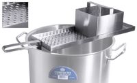 Spätzlepresse für lange Spätzle, groß, Edelstahl, I: 2 ltr., 45,5 x 15,5 cm Spätzlepresse für lange Spätzle, groß, Edelstahl, I: 2 ltr., 45,5 x 15,5 cm