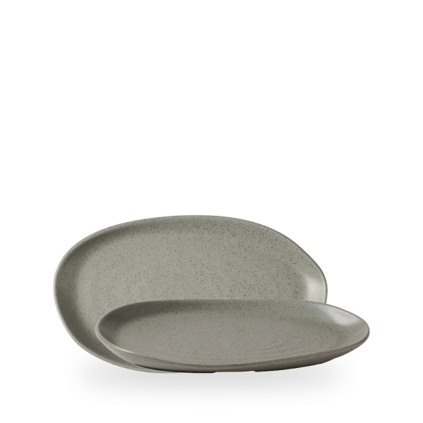 Churchill, Stonecast Natural : Peppercorn Grey - Platte Organisch, 26 x 15 cm