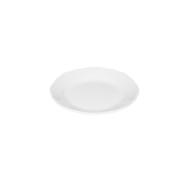 Bauscher, Marie Christine - Teller flach Fahne, weiss, uni, 15 cm