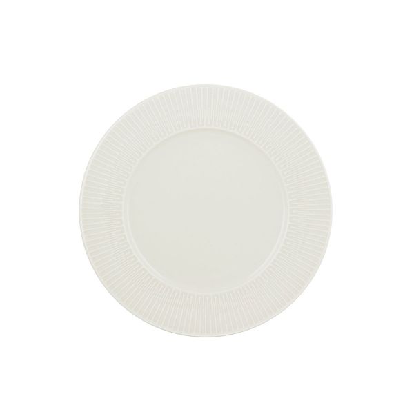 Schönwald, Vibes : Teller flach rund Fahne Relief, bonewhite, 23 cm