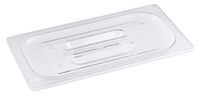 Auflagedeckel GN 1/3 zu Serie 8213, Griffmulde, Polycarbonat, 17,6 x 32,5 cm Auflagedeckel GN 1/3 zu Serie 8213, Griffmulde, Polycarbonat, 17,6 x 32,5 cm