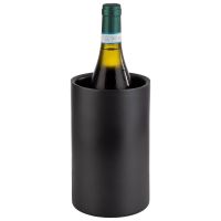 Vorschau: Flaschenkühler, Edelstahl, D: 12/ 10 cm, H: 20 cm, Farbe: schwarz Vorschau: Flaschenkühler, Edelstahl, D: 12/ 10 cm, H: 20 cm, Farbe: schwarz