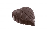 Schokoladen- Form Birkenblatt- Praline, 275 x 135 mm, 3 x 7 Stück 40 x 35 x 10 mm Schokoladen- Form Birkenblatt- Praline, 275 x 135 mm, 3 x 7 Stück 40 x 35 x 10 mm