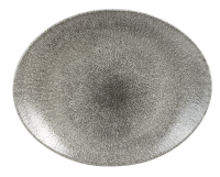 Churchill, Raku : Quartz Black - Teller oval Coup, 31,7 x 25,5 cm Churchill, Raku : Quartz Black - Teller oval Coup, 31,7 x 25,5 cm