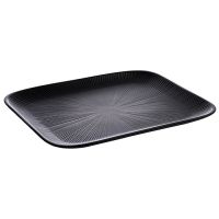 GN 1/2 Tablett NERO, Melamin, 32,5 x 26,5 cm, H: 2,5 cm, Fb. schwarz GN 1/2 Tablett NERO, Melamin, 32,5 x 26,5 cm, H: 2,5 cm, Fb. schwarz