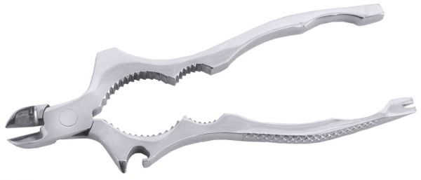 Barzange, Edelstahl, Entkorkhilfe, L: 18 cm