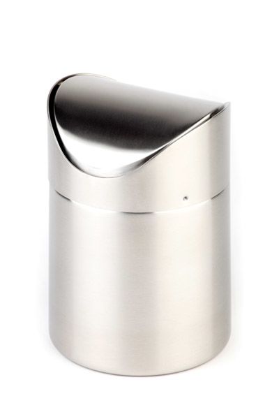 Tischrestebehälter D: 12 cm, H: 17 cm, 1,2 ltr., Edelstahl, matt poliert, mit Bajonettverschluss