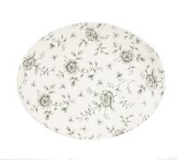 Churchill, Vintage Prints : Grey Rose Chintz - Teller/ Platte flach oval Coup 31,7 x 25,5 cm Churchill, Vintage Prints : Grey Rose Chintz - Teller/ Platte flach oval Coup 31,7 x 25,5 cm