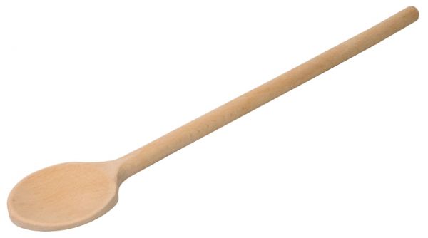 Kochlöffel, rund, Buchenholz, L: 32 cm, D: 5,1 cm
