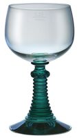 Römer m. antikblauem Fuß u. Füllstrich 0.25 ltr. |-|, Inhalt: 294 ml, H: 160 mm, D: 78 mm Römer m. antikblauem Fuß u. Füllstrich 0.25 ltr. |-|, Inhalt: 294 ml, H: 160 mm, D: 78 mm