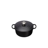 Le Creuset, Gusseisen - Bräter rund Signature, 24 cm/ 4,2 ltr., Fb. Schwarz Le Creuset, Gusseisen - Bräter rund Signature, 24 cm/ 4,2 ltr., Fb. Schwarz