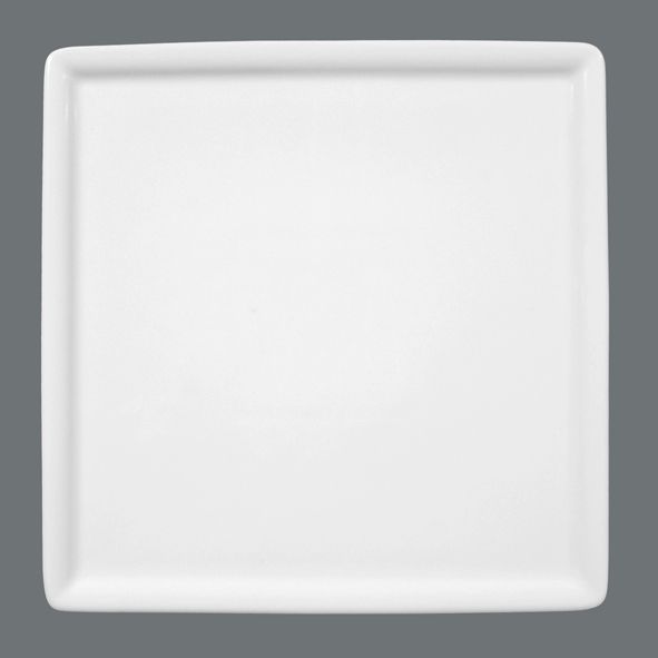 Seltmann, Buffet Gourmet - Platte 5170, uni, weiss, 16 x 16 x 1,5 cm