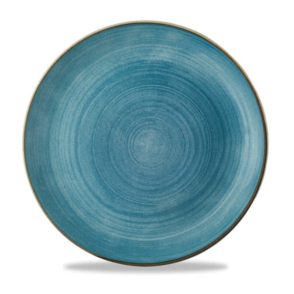 Churchill, Stonecast Raw : Teal Vellum - Teller flach Coup, 28,8 cm
