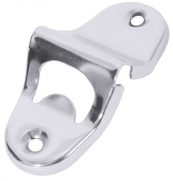 Flaschenöffner, für Wandmontage, Edelstahl, H: 10 cm, B: 5 cm
