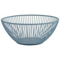 Korb SVART, Metall, D: 20 cm, H: 8 cm, Farbe: dream blue