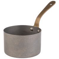 Stielkasserolle / Serviertopf, Edelstahl, D: 9,5 cm, H: 5,5 cm, I: 0,3 ltr., Farbe: Antik-Edelstahl-Look Stielkasserolle / Serviertopf, Edelstahl, D: 9,5 cm, H: 5,5 cm, I: 0,3 ltr., Farbe: Antik-Edelstahl-Look