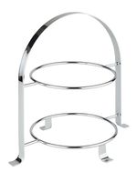 Serviergestell 33 x 23,5 cm, H: 30 cm, Metall hartverchromt, innerer Ring ca. D: 18 cm Serviergestell 33 x 23,5 cm, H: 30 cm, Metall hartverchromt, innerer Ring ca. D: 18 cm
