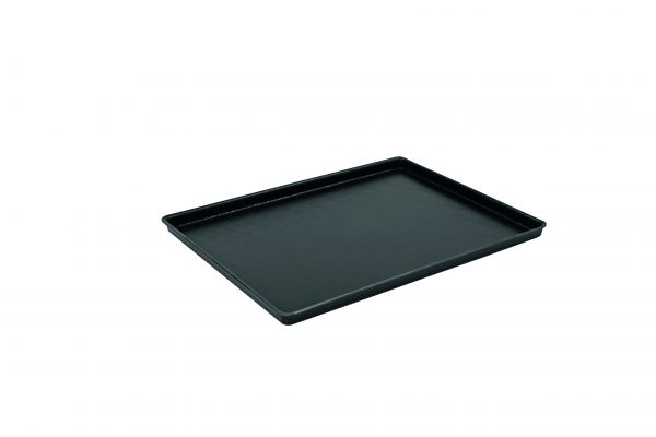 Auslagetablett 300 x 400 x 20 mm, ABS, schwarz, bruchfest, genarbte Oberfläche