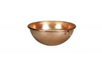 Kupfer-Eiweisschüsseln mit Aufhängeringen, 240 mm/ 3,6 ltr. Kupfer-Eiweisschüsseln mit Aufhängeringen, 240 mm/ 3,6 ltr.