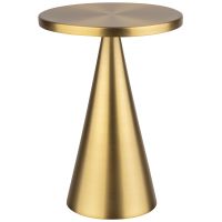 Tischleuchte CONE, Metall, Farbe: goldfarben, 1x LED 2,0 W / 180 lm, dimmbar in 3 Stufen, D: 13 cm, H: 18 cm Tischleuchte CONE, Metall, Farbe: goldfarben, 1x LED 2,0 W / 180 lm, dimmbar in 3 Stufen, D: 13 cm, H: 18 cm