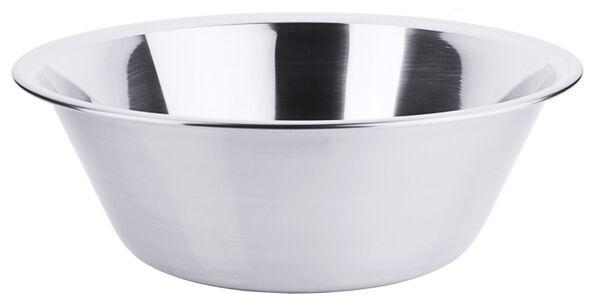 Schüssel, tief, konisch, I: 9,5 ltr., D: 36 cm, H: 14 cm, Edelstahl