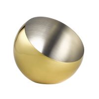 Schale SPHERE, Edelstahl 18/8, D: 24 cm, H: 21 cm, I: 2 ltr., innen: mattiert, aussen: goldfarben Schale SPHERE, Edelstahl 18/8, D: 24 cm, H: 21 cm, I: 2 ltr., innen: mattiert, aussen: goldfarben
