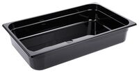 GN-Behälter 1/1, Polycarbonat schwarz, 53 x 32,5 cm, Tiefe: 100 mm, I: 13 ltr. GN-Behälter 1/1, Polycarbonat schwarz, 53 x 32,5 cm, Tiefe: 100 mm, I: 13 ltr.