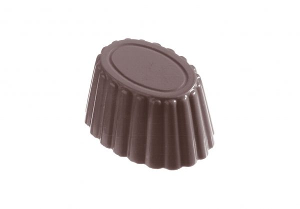 Schokoladen- Form Tasse oval, 275 x 135 mm, 3 x 8 Stück 35 x 26 x 19 mm