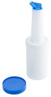 Dosier-/ Vorratsflasche, mit Deckel blau, I: 1 ltr., D: 9 cm, H: 33,5 cm, SAN Dosier-/ Vorratsflasche, mit Deckel blau, I: 1 ltr., D: 9 cm, H: 33,5 cm, SAN