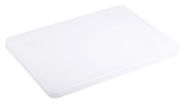 Schneidbrett, weiß, LDPE, mit Füßchen, 35 x 25 cm