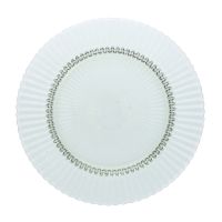 Glasteller flach 27 cm : Archie salbeigrün, D: 270 mm, H: 23 mm Glasteller flach 27 cm : Archie salbeigrün, D: 270 mm, H: 23 mm